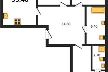 Фото №1: 3-комнатная квартира 93&nbsp;м², 2/9&nbsp;эт. - Краснодар, мкр. Парк Победы, 
