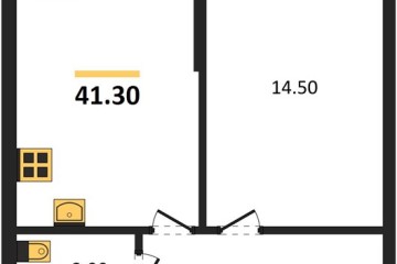 Фото №1: 1-комнатная квартира 41 м², 2/9 эт. - Краснодар, мкр. Парк Победы,