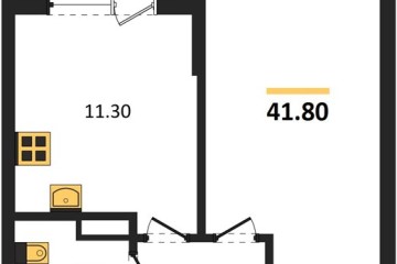 Фото №1: 1-комнатная квартира 41 м², 9/9 эт. - Краснодар, мкр. Парк Победы,