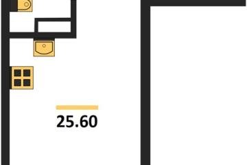 Фото №1: Студия 25 м², 6/9 эт. - Краснодар, мкр. Парк Победы,