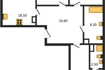 Фото №1: 3-комнатная квартира 92 м², 8/9 эт. - Краснодар, мкр. Парк Победы,