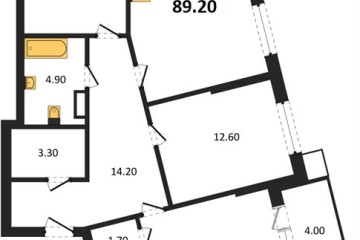 Фото №1: 3-комнатная квартира 89 м², 11/16 эт. - Краснодар, мкр. Парк Победы,