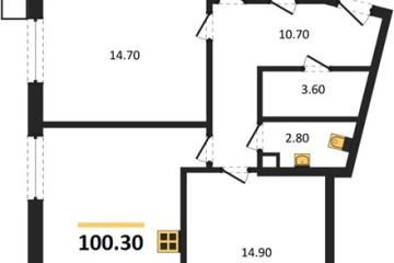 Фото №1: 3-комнатная квартира 100 м², 7/16 эт. - Краснодар, мкр. Парк Победы,