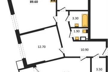 Фото №1: 3-комнатная квартира 89 м², 3/16 эт. - Краснодар, мкр. Парк Победы,