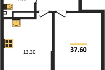 Фото №1: 1-комнатная квартира 37 м², 13/16 эт. - Краснодар, мкр. Парк Победы,