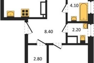 Фото №1: 2-комнатная квартира 72 м², 11/16 эт. - Краснодар, мкр. Парк Победы,