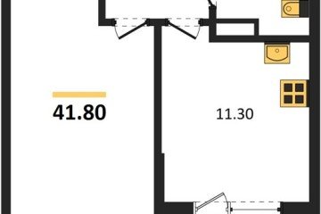 Фото №1: 1-комнатная квартира 41 м², 9/16 эт. - Краснодар, мкр. Парк Победы,