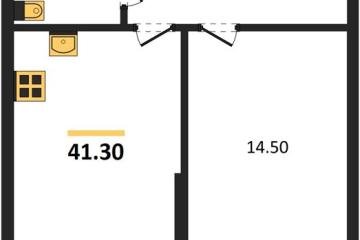 Фото №1: 1-комнатная квартира 41 м², 2/16 эт. - Краснодар, мкр. Парк Победы,