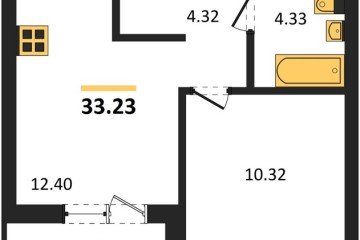 Фото №1: 1-комнатная квартира 32 м², 1/9 эт. - Краснодар, мкр. ЖК Тёплые Края,