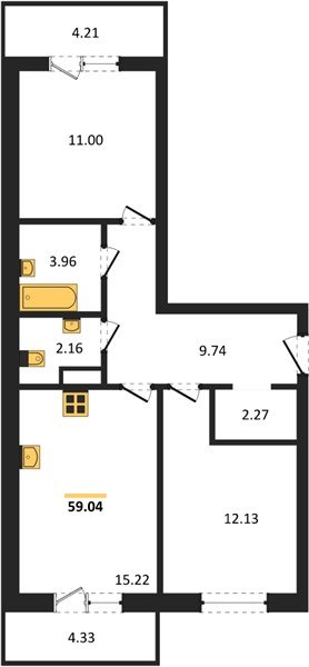 Фото №1: 2-комнатная квартира 58&nbsp;м², 3/9&nbsp;эт. - Краснодар, Прикубанский внутригородской округ, мкр. ЖК Тёплые Края