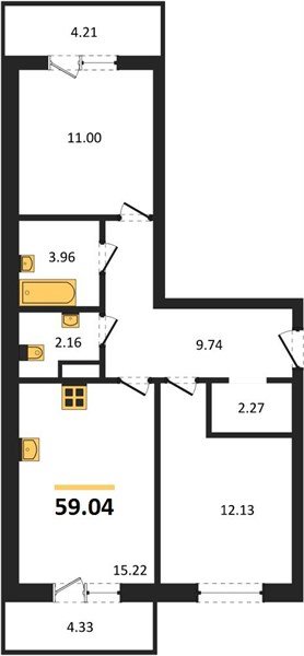 Фото №1: 2-комнатная квартира 58&nbsp;м², 4/9&nbsp;эт. - Краснодар, Прикубанский внутригородской округ, мкр. ЖК Тёплые Края