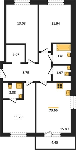 Фото №1: 3-комнатная квартира 72&nbsp;м², 6/9&nbsp;эт. - Краснодар, Прикубанский внутригородской округ, мкр. ЖК Тёплые Края