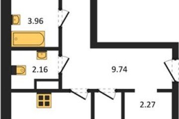 Фото №1: 2-комнатная квартира 58 м², 3/9 эт. - Краснодар, мкр. ЖК Тёплые Края,