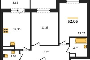 Фото №1: 2-комнатная квартира 51 м², 2/9 эт. - Краснодар, мкр. ЖК Тёплые Края,