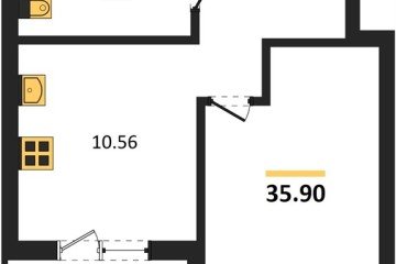 Фото №1: 1-комнатная квартира 35 м², 5/18 эт. - Краснодар, мкр. ЖК Тёплые Края,
