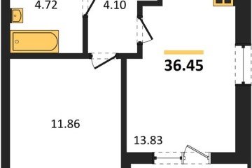 Фото №1: 1-комнатная квартира 37 м², 2/18 эт. - Краснодар, мкр. ЖК Тёплые Края,