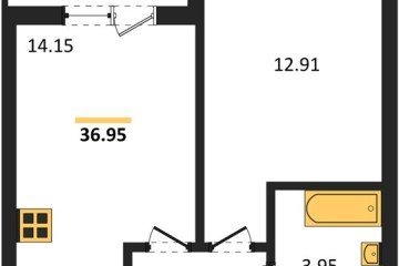 Фото №1: 1-комнатная квартира 37 м², 8/18 эт. - Краснодар, мкр. ЖК Тёплые Края,