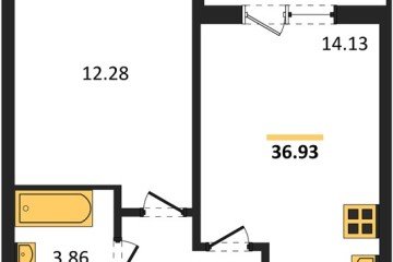 Фото №1: 1-комнатная квартира 36 м², 11/18 эт. - Краснодар, мкр. ЖК Тёплые Края,