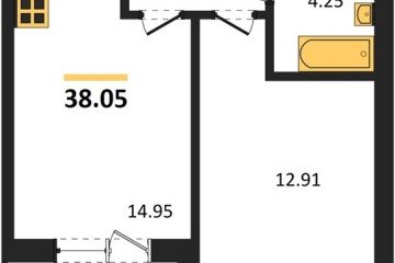 Фото №1: 1-комнатная квартира 36 м², 1/18 эт. - Краснодар, мкр. ЖК Тёплые Края,
