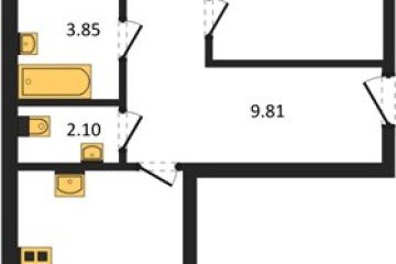 Фото №1: 2-комнатная квартира 60 м², 4/18 эт. - Краснодар, мкр. ЖК Тёплые Края,
