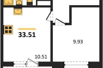 Фото №1: 1-комнатная квартира 33 м², 4/18 эт. - Краснодар, мкр. ЖК Тёплые Края,
