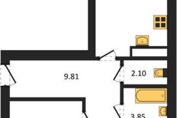 Фото №1: 2-комнатная квартира 57 м², 8/18 эт. - Краснодар, мкр. ЖК Тёплые Края,