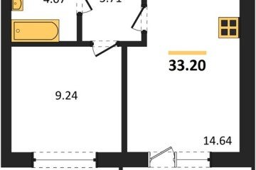 Фото №1: 1-комнатная квартира 33 м², 6/18 эт. - Краснодар, мкр. ЖК Тёплые Края,