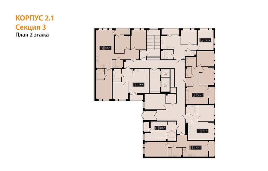 Фото №8: 1-комнатная квартира 41&nbsp;м², 2/18&nbsp;эт. - Краснодар, Прикубанский внутригородской округ, мкр. культурный квартал Эрмитаж, ул. им. Мурата Ахеджака, 26