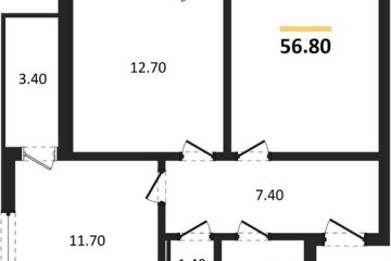 Фото №1: 2-комнатная квартира 56 м², 12/18 эт. - Краснодар, мкр. ЖК Парк у Дома, ул. Героев-Разведчиков, 11