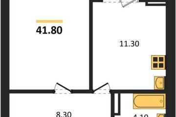 Фото №1: 1-комнатная квартира 41 м², 18/18 эт. - Краснодар, мкр. ЖК Парк у Дома, ул. Героев-Разведчиков, 11