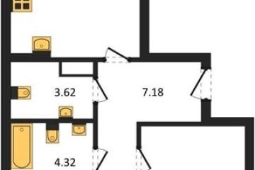 Фото №1: 2-комнатная квартира 61&nbsp;м², 2/9&nbsp;эт. - Краснодар, мкр. жилой комплекс Друзья, ул. имени Генерала Брусилова, 28к4