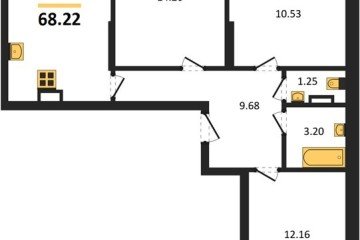 Фото №1: 3-комнатная квартира 68 м², 5/12 эт. - Краснодар, мкр. ЖК Смородина,