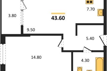 Фото №1: 1-комнатная квартира 45 м², 2/18 эт. - Краснодар, мкр. Карасунский внутригородской округ, ул. Виктора Казанцева