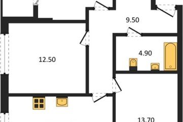 Фото №1: 3-комнатная квартира 77 м², 2/18 эт. - Краснодар, мкр. ЖК Первое Место,