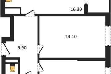 Фото №1: 2-комнатная квартира 60 м², 6/18 эт. - Краснодар, мкр. ЖК Первое Место,