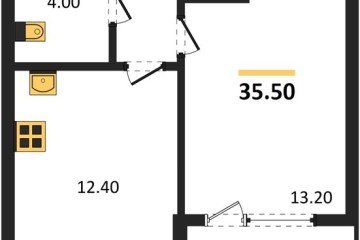 Фото №1: 1-комнатная квартира 37 м², 2/18 эт. - Краснодар, мкр. ЖК Первое Место,