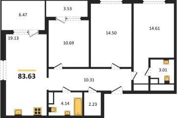 Фото №1: 3-комнатная квартира 82 м², 2/9 эт. - Краснодар, мкр. жилой комплекс Друзья,