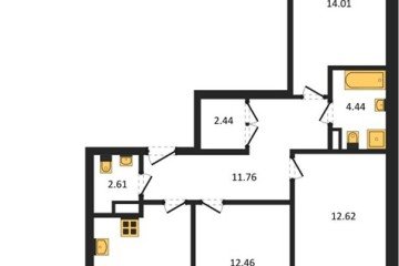 Фото №1: 3-комнатная квартира 81 м², 9/9 эт. - Краснодар, мкр. жилой комплекс Друзья,