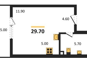 Фото №1: Студия 29 м², 2/14 эт. - Майкоп, мкр. ЖК Звезды,