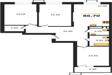 Фото №1: 3-комнатная квартира 86 м², 8/14 эт. - Майкоп, мкр. ЖК Звезды,