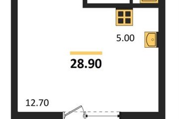 Фото №1: Студия 28 м², 6/14 эт. - Майкоп, мкр. ЖК Звезды,