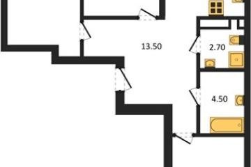 Фото №1: 3-комнатная квартира 86 м², 11/14 эт. - Майкоп, мкр. ЖК Звезды,