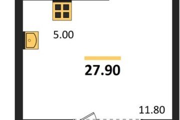 Фото №1: Студия 27 м², 2/14 эт. - Майкоп, мкр. ЖК Звезды,