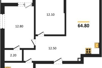 Фото №1: 2-комнатная квартира 64 м², 2/13 эт. - Майкоп, мкр. ЖК Звезды,