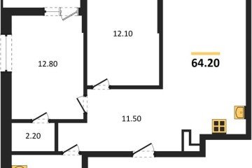 Фото №1: 2-комнатная квартира 64 м², 8/13 эт. - Майкоп, мкр. ЖК Звезды,