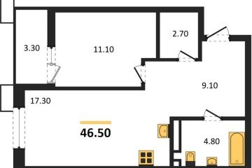 Фото №1: 1-комнатная квартира 46 м², 5/13 эт. - Майкоп, мкр. ЖК Звезды,