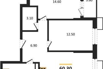 Фото №1: 2-комнатная квартира 60 м², 11/13 эт. - Майкоп, мкр. ЖК Звезды,