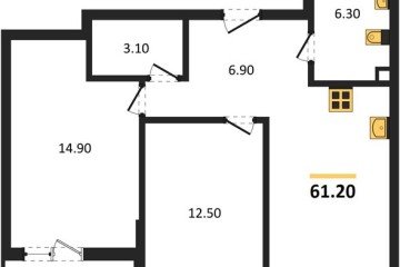 Фото №1: 2-комнатная квартира 61 м², 2/13 эт. - Майкоп, мкр. ЖК Звезды,