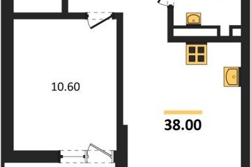 Фото №1: 1-комнатная квартира 38 м², 3/13 эт. - Майкоп, мкр. ЖК Звезды,