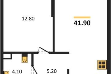 Фото №1: 1-комнатная квартира 41 м², 9/16 эт. - Краснодар, мкр. Догма Парк,